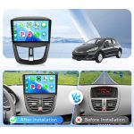 مانیتور اندروید خودرو پژو 207 با پردازنده قوی
