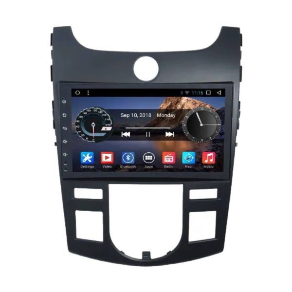 مانیتور اندروید خودرو کیا سراتو با پشتیبانی از GPS و کنترل فرمان