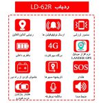 نمای نصب ردیاب لندر LD62N روی خودرو