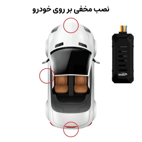 نمای صفحه نمایش و رابط کاربری ردیاب لندر LD62N