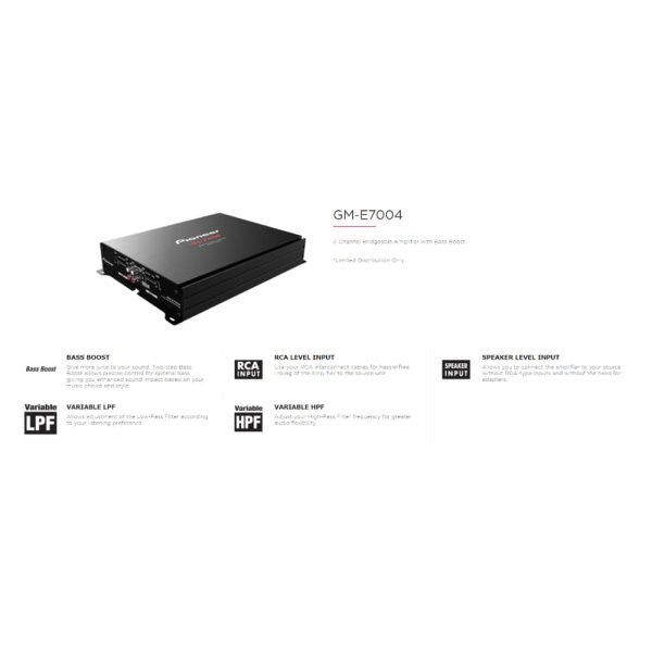 جعبه آمپلی‌فایر پایونیر GM-E7004 با مشخصات محصول