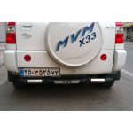 نصب گارد عقب X33 قدیم طرح ترک روی خودرو