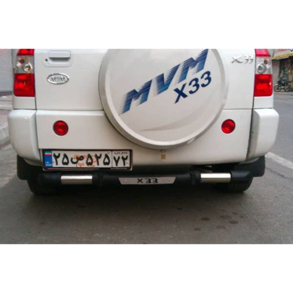 نصب گارد عقب X33 قدیم طرح ترک روی خودرو