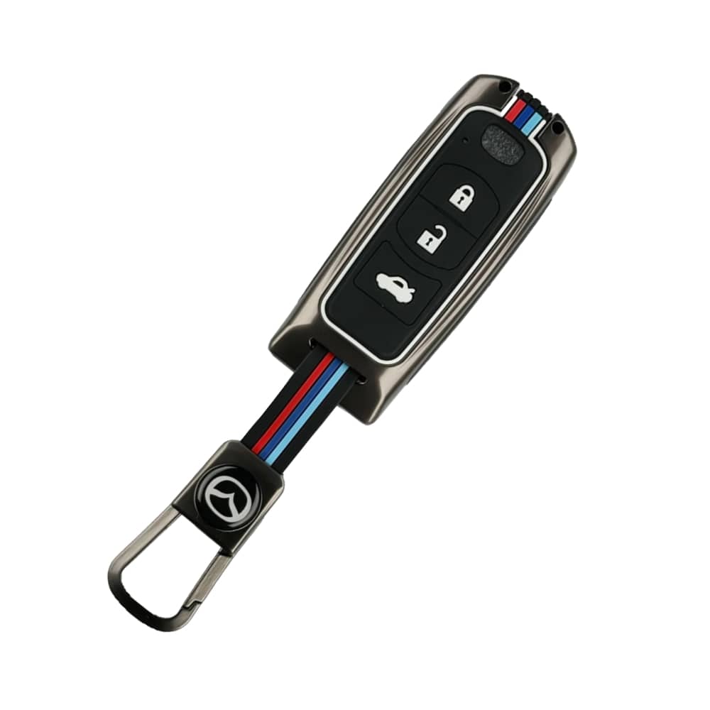 قاب ریموت فلزی لاکچری مزدا 3 نمای نزدیک از قاب ریموت فلزی لاکچری مزدا 3