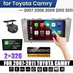 مانیتور اندروید تویوتا کمری 2007-2008 با نمایشگر فول تاچ