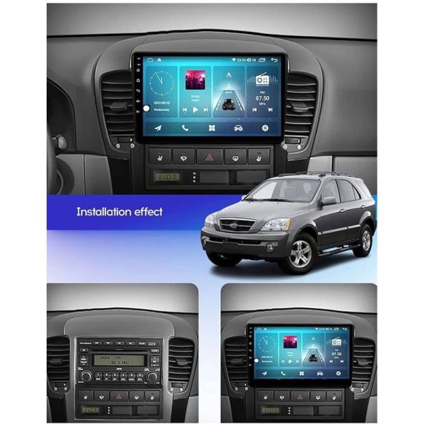 مانیتور اندروید کیا سورنتو 2008 با پشتیبانی از Apple CarPlay و Android Auto