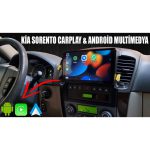 مانیتور اندروید کیا سورنتو 2008 با قابلیت اتصال به دوربین عقب