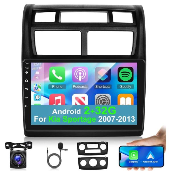 نقشه و GPS در مانیتور اندروید کیا اسپورتیج 2008