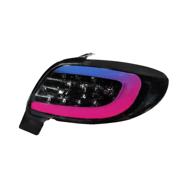 چراغ عقب پژو 207 RGB، مقایسه قبل و بعد از نصب