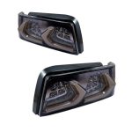 نمای کامل چچراغ عقب پژو 405 دودی کوروت 3D نصب‌شده روی خودرو