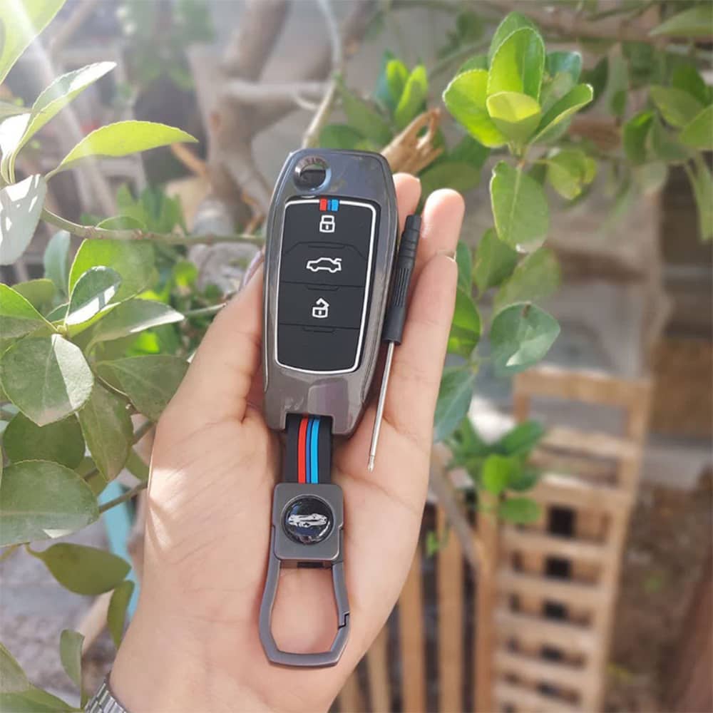 قاب فلزی ریموت ساینا S در کنار ریموت اصلی