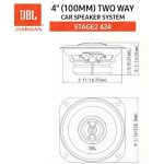 باند خودرو JBL Stage2 424 همراه با لوازم جانبی
