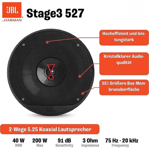 نصب باند خودرو JBL Stage3 527F در داخل خودرو