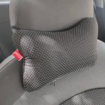 روکش صندلی پژو 206 طرح اطلس چرم و پارچه نصب شده در داخل خودرو