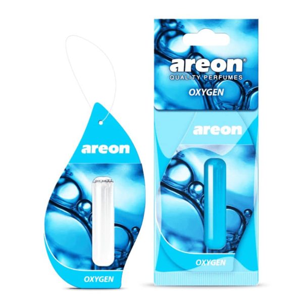 ست کامل خوشبو کننده مایع Areon OXYGEN با طراحی آبی و خنک