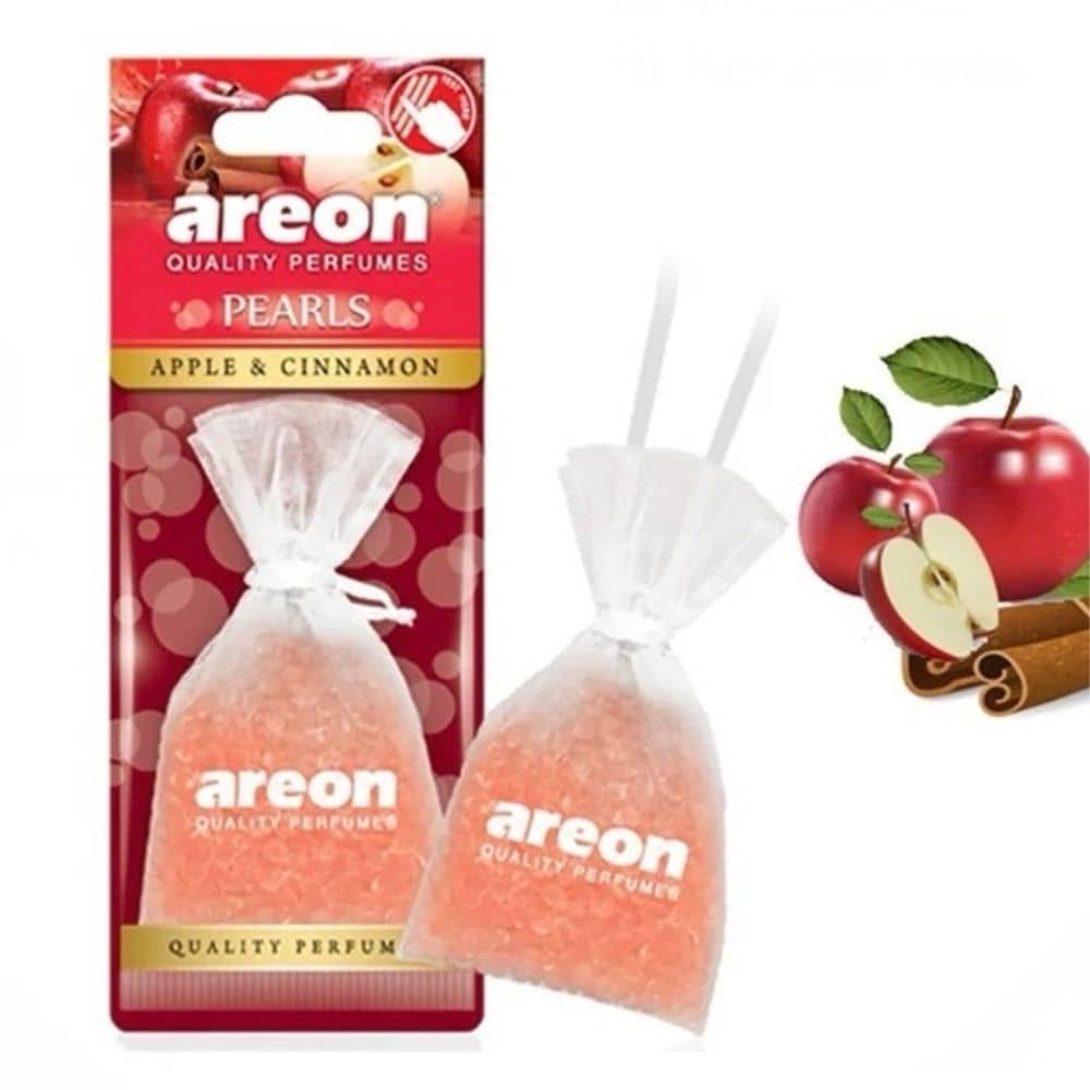Areon PEARLS APPLE & CINNAMON در خودرو کیسه خوشبو کننده Areon PEARLS APPLE & CINNAMON داخل خودرو