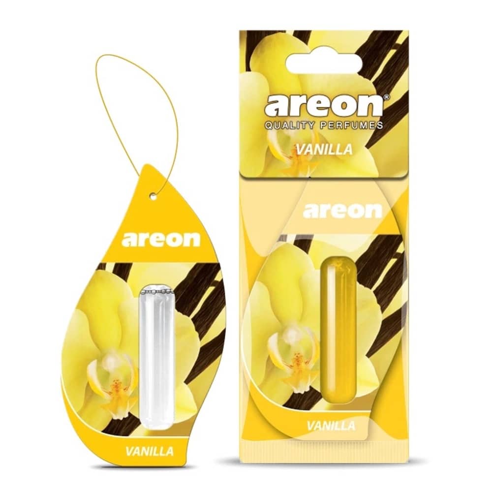 خوشبو کننده Areon VANILLA اورجینال خوشبو کننده مایع Areon VANILLA با چوبهای پخشبو و بستهبندی اورجینال