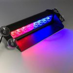 اقلام همراه چراغ پلیسی روی داشبورد LED Flash Light