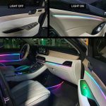 چراغ الوایر خودرو فیبر نوری Dream Light در حالت روشن