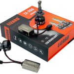 هدلایت لیزارد LZ-200 پایه H7 در حالت روشن با نور قدرتمند