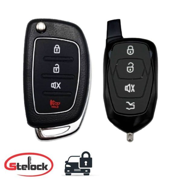 دزدگیر ساده استیلاک مدل ST125 نمای ریموت کنترل‌ها