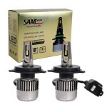 عکس هدلایت خودرو SAM پایه H4 با نوردهی قوی