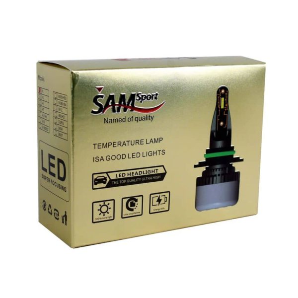عکس بسته‌بندی هدلایت خودرو SAM پایه H4 اصل