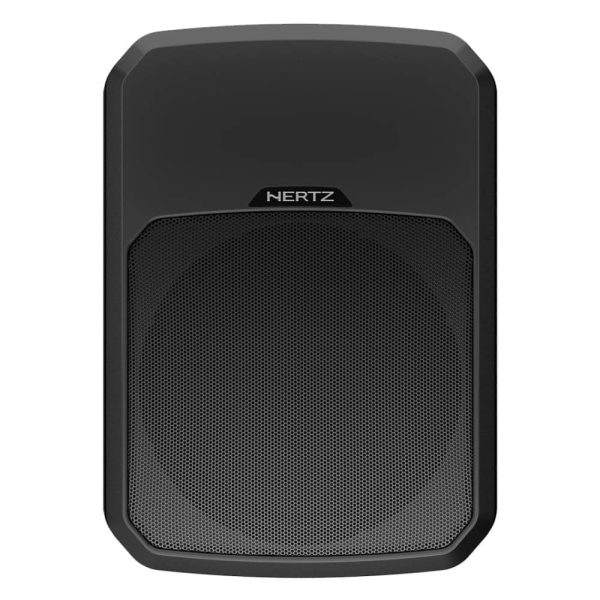 ساب باکس اکتیو HERTZ DBA201 F نمای روبرو با طراحی حرفه ای و آمپلی فایر داخلی