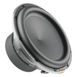 نمای زاویه‌دار ساب ووفر HERTZ MP250D4.3 با فریم آلومینیومی مستحکم
