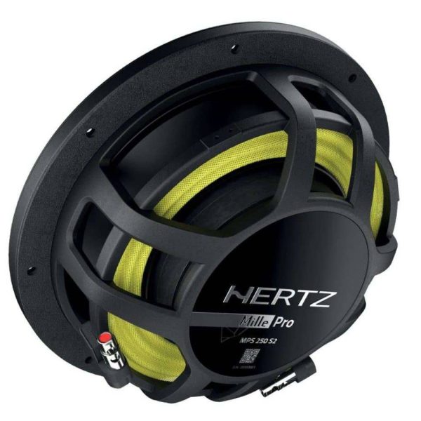 ساب ووفر HERTZ MPS250S4 نمای پشت و مگنت قدرتمند
