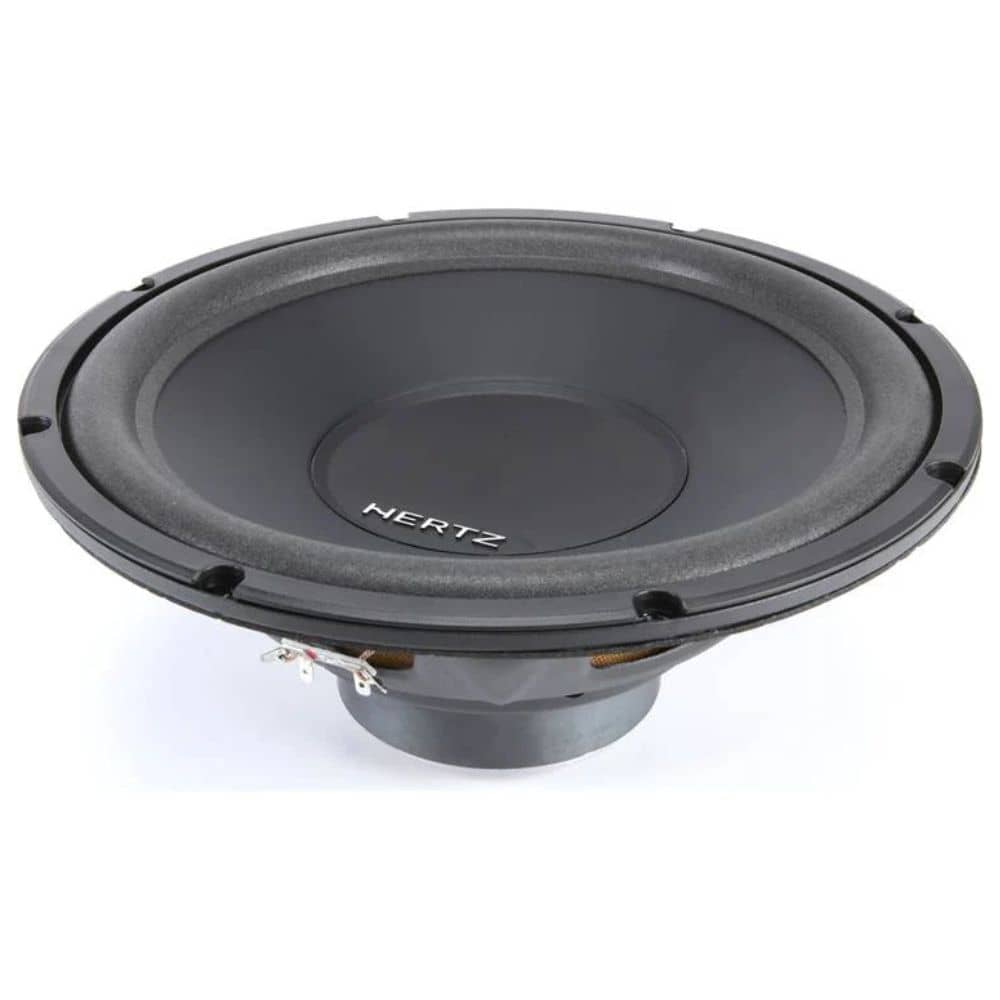 جزئیات طراحی ساب ووفر HERTZ S300S4 با لوگو و فریم مقاوم