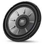 ساب ووفر JBL Stage 1210 نمای روبرو با طراحی حرفه‌ای و کیفیت ساخت بالا