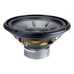 ساب ووفر JBL Stage 1210D نمای نزدیک مخروط و صفحه اصلی