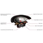 ساب ووفر JVC CS-GD1210 نمای نزدیک مخروط و صفحه