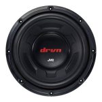 ساب ووفر JVC CW-DR124 نمای روبرو با طراحی حرفه ای و بیس قدرتمند