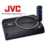 نمای کنار ساب ووفر اکتیو JVC DRA8 کم حجم