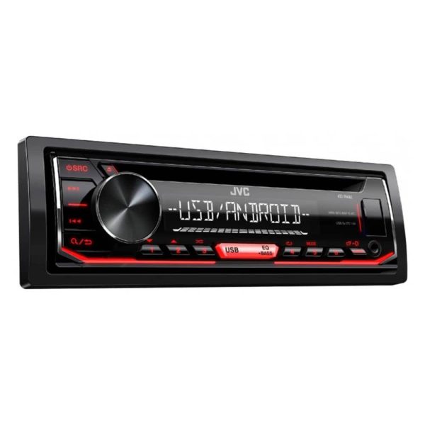 پخش خودرو JVC KD-R492M زاویه دار با نور پس زمینه