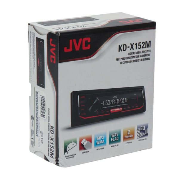 پخش خودرو JVC KD-X152M نمای نزدیک دکمه های کنترل