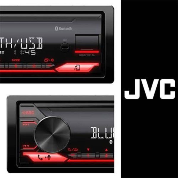 پخش خودرو JVC KD-X182BT نمای نزدیک دکمه های کنترلی