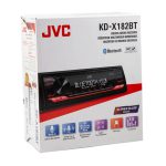 پخش خودرو JVC KD-X182BT با نمایشگر روشن