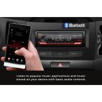 پخش خودرو JVC KD-X282BT نصب شده روی داشبورد خودرو