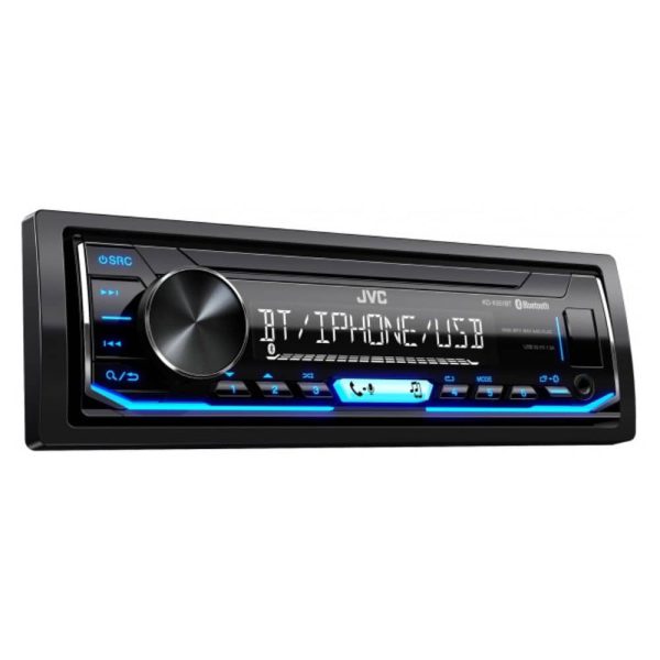 پخش خودرو JVC KD-X351BT نمای زاویه دار سمت راست