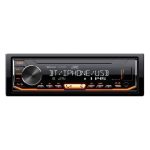 پخش خودرو JVC KD-X462BT نمای روبرو با طراحی حرفه ای