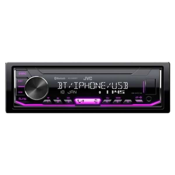 پخش خودرو JVC KD-X462BT با نمایشگر روشن