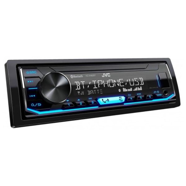 پخش خودرو JVC KD-X462BT نمای زاویه دار سمت راست