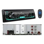 پخش خودرو JVC KD-X462BT نصب شده روی داشبورد خودرو