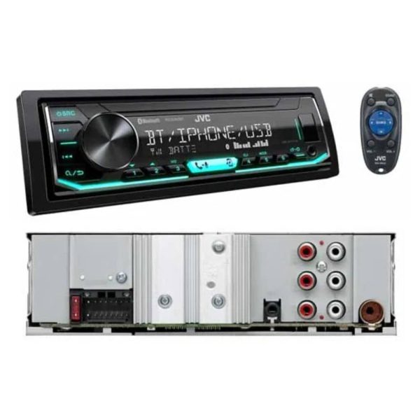 پخش خودرو JVC KD-X462BT نصب شده روی داشبورد خودرو