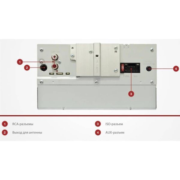 پخش خودرو JVC KW-R400 نصب شده روی داشبورد خودرو