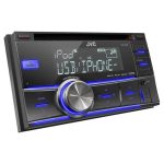 پخش خودرو JVC KW-R500 نمای روبرو با طراحی دودین حرفه ای
