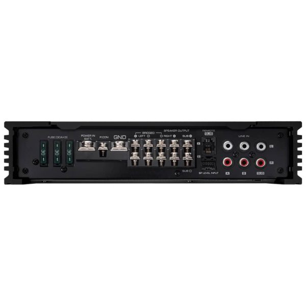 آمپلی فایر kenwood Excelon X802-5 نمای اتصالات و ترمینال‌ها